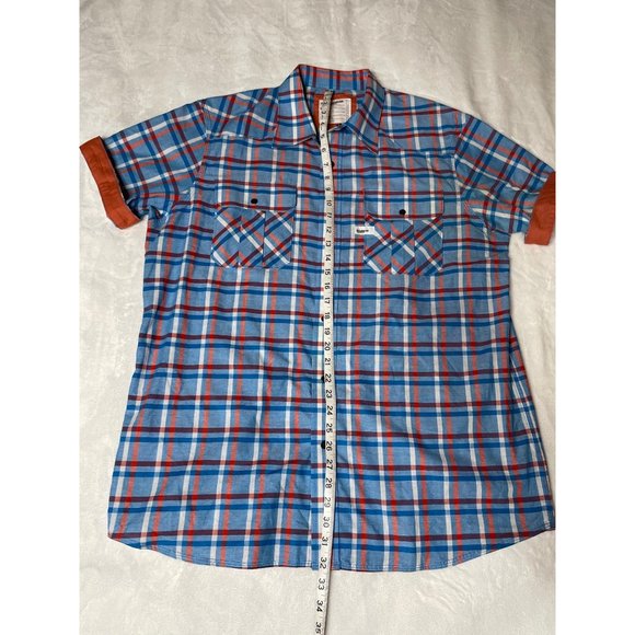 Rocawear Denim Company Short Sleeve Shirt Plaid - Picture 3 of 8